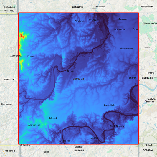 Bucca 1m Digital Elevation Model (G5602-21)