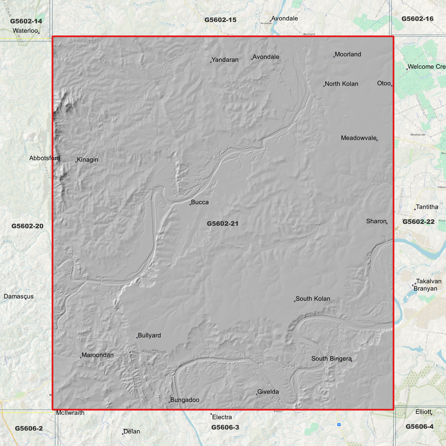 Bucca 1m Digital Elevation Model (G5602-21)