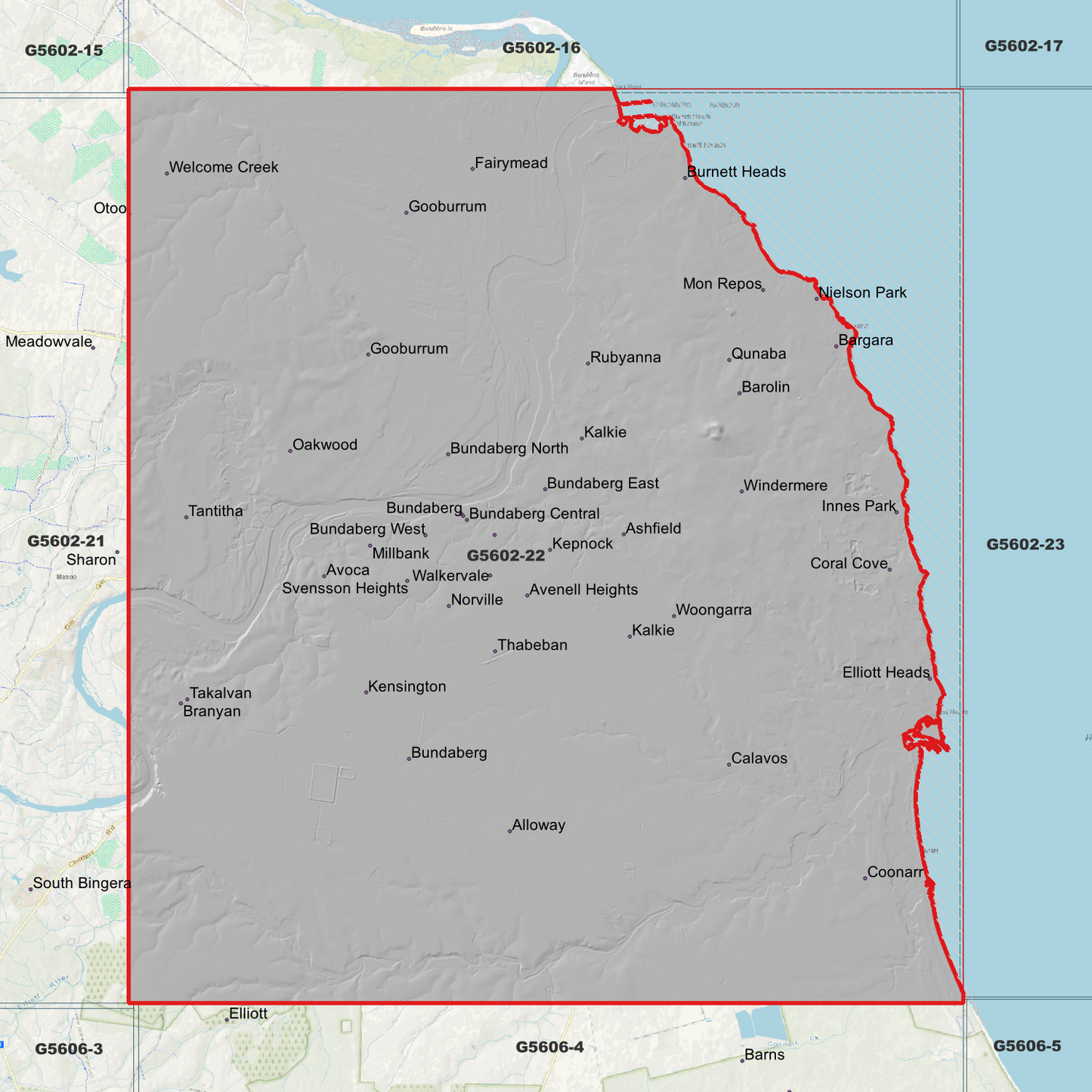 Bundaberg 1m Digital Elevation Model (G5602-22)