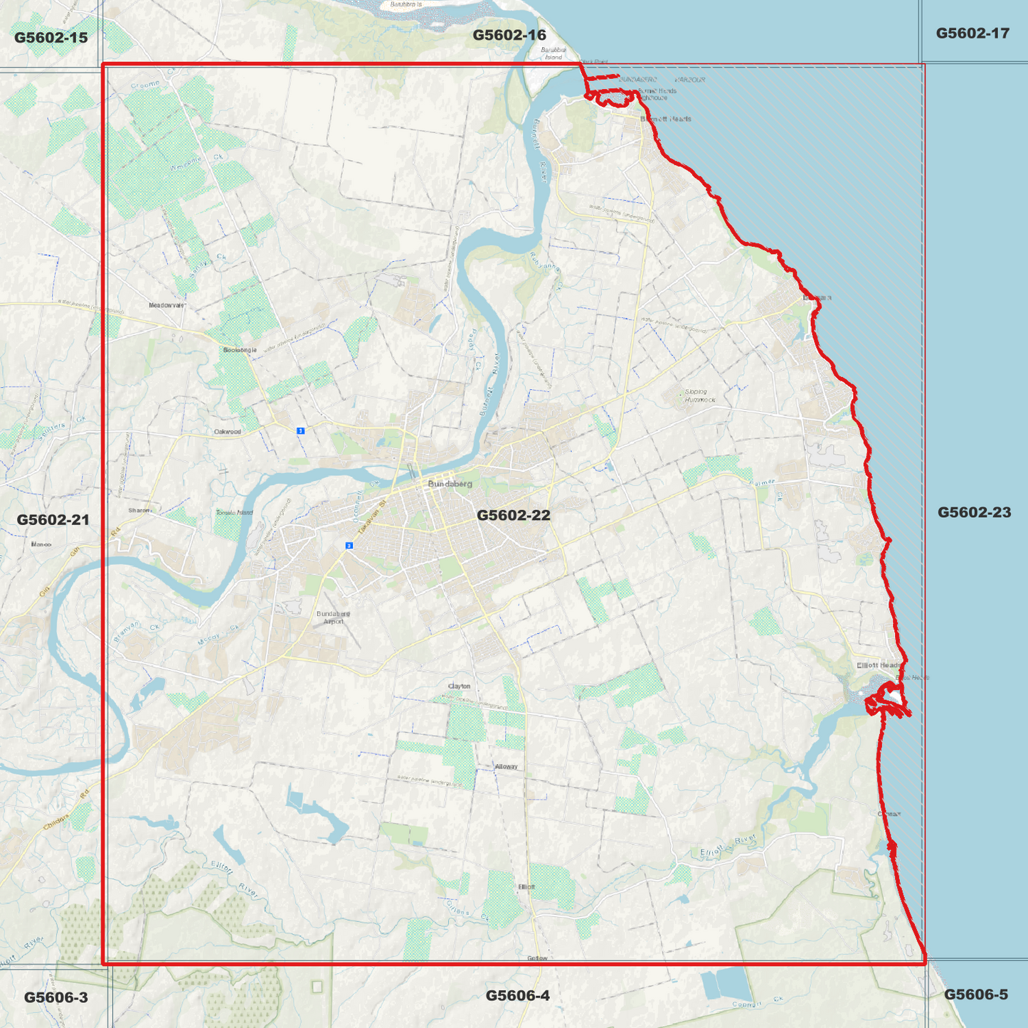 Bundaberg 1m Digital Elevation Model (G5602-22)