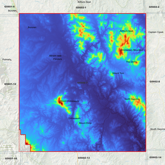 Miriam Vale 1m Digital Elevation Model (G5602-7)