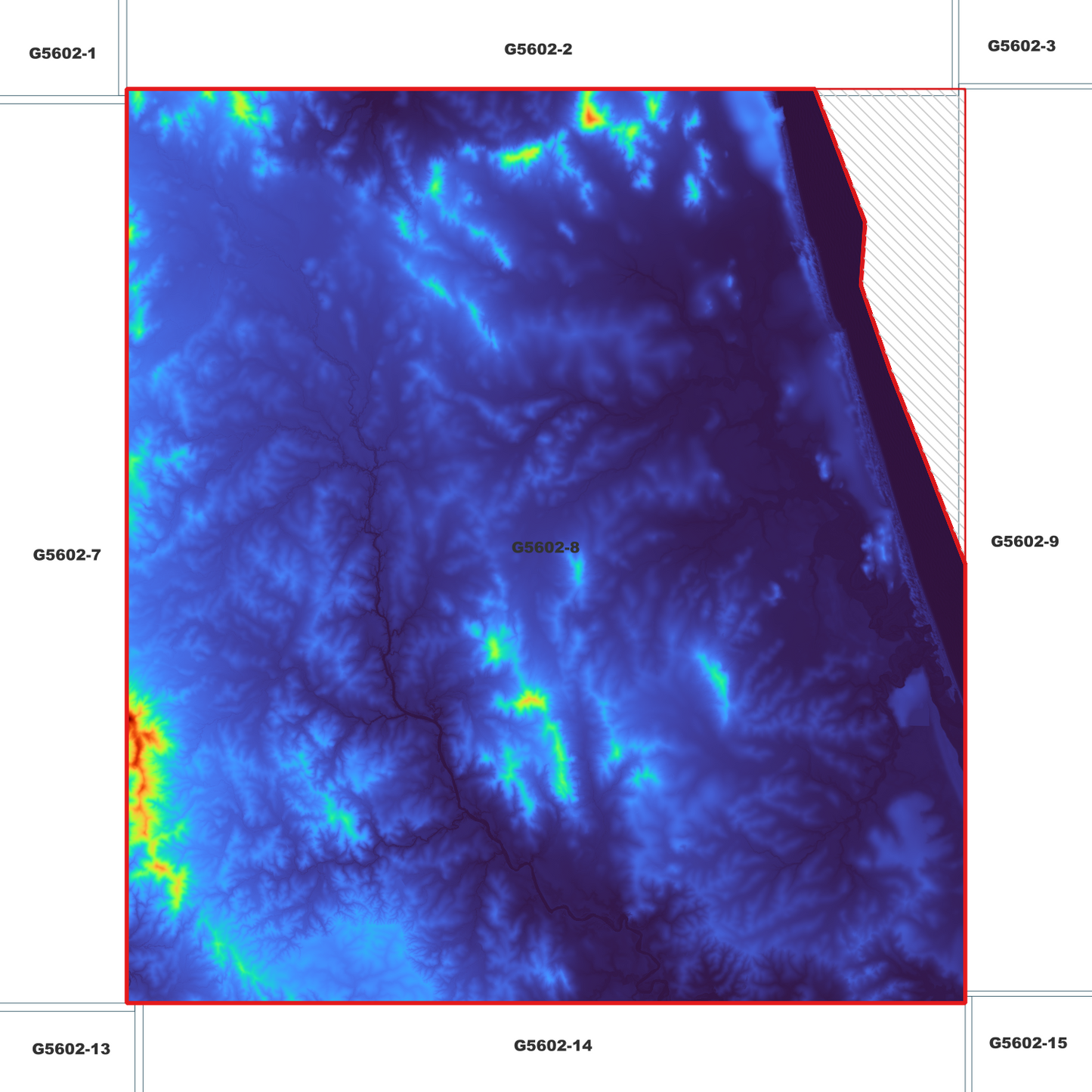 Taunton 1m Digital Elevation Model (G5602-8)