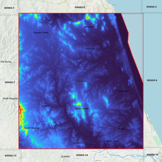 Taunton 1m Digital Elevation Model (G5602-8)