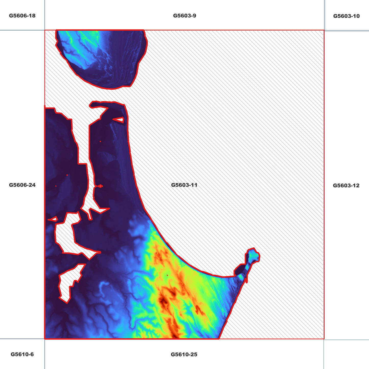 Rainbow Beach 1m Digital Elevation Model (G5603-11)