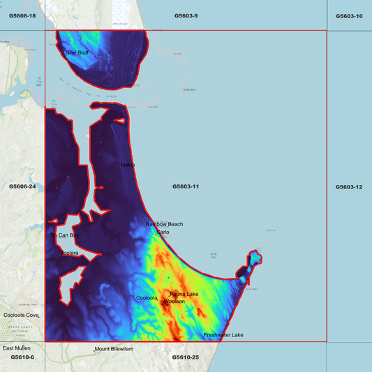 Rainbow Beach 1m Digital Elevation Model (G5603-11)