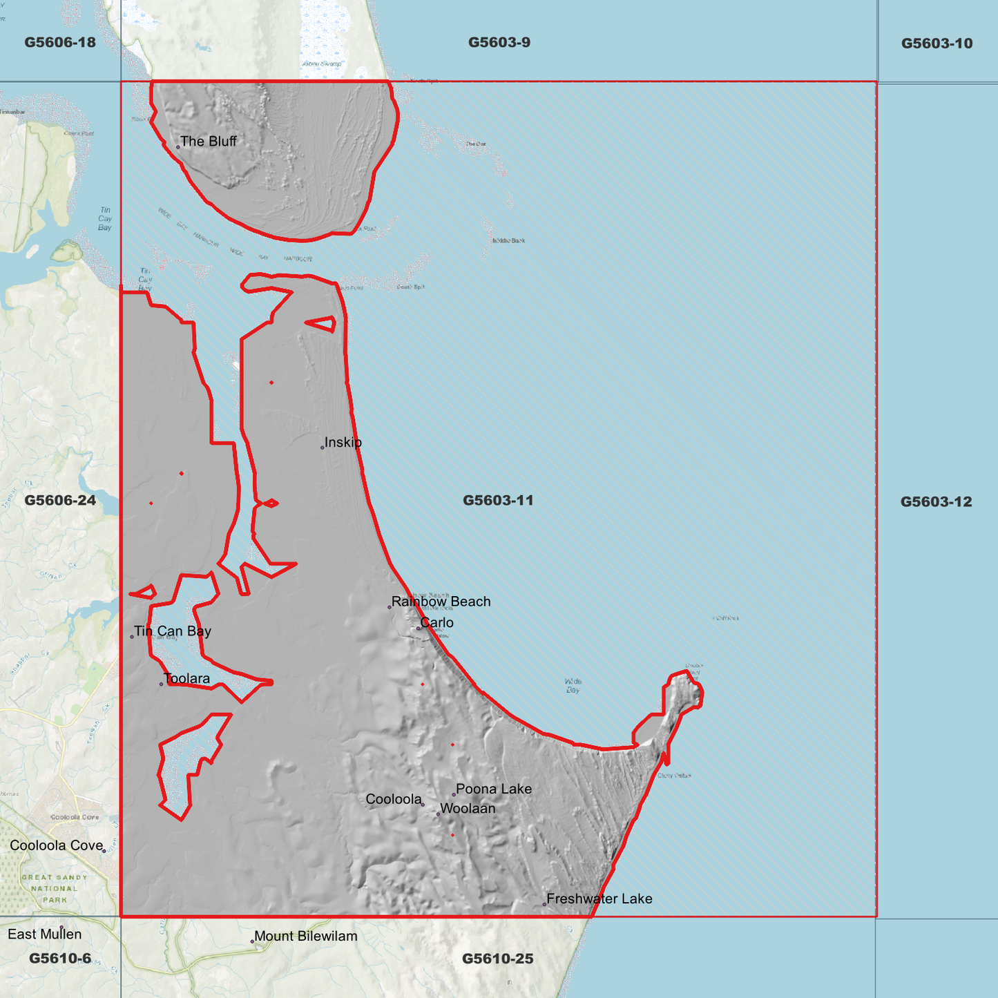 Rainbow Beach 1m Digital Elevation Model (G5603-11)