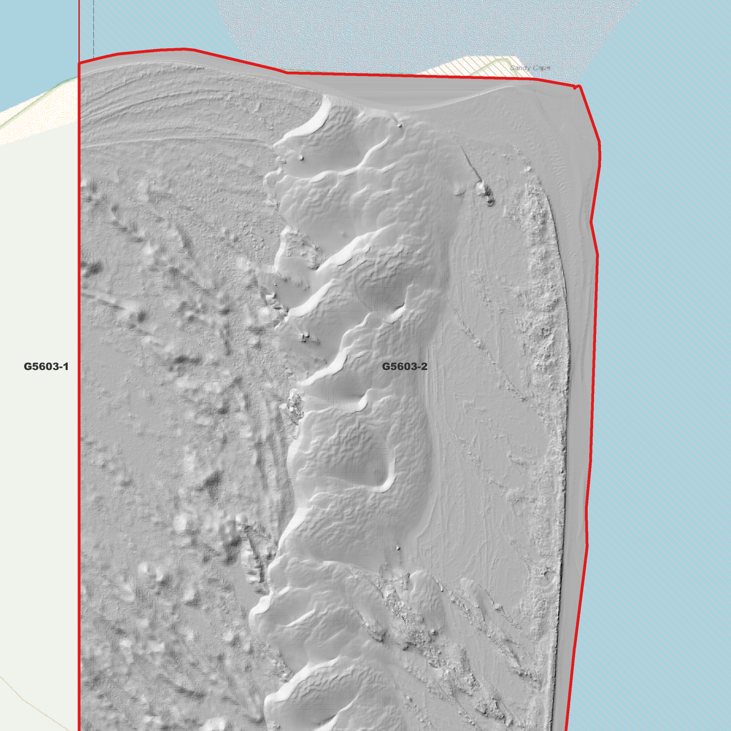 Sandy Cape 1m Digital Elevation Model (G5603-2)