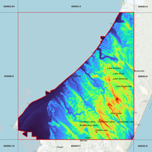 Lake Bowarrady 1m Digital Elevation Model (G5603-5)