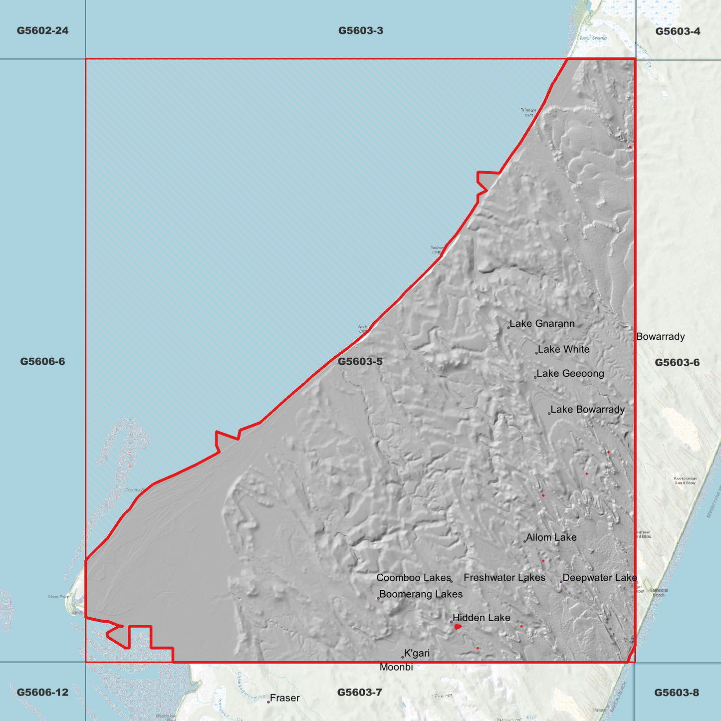 Lake Bowarrady 1m Digital Elevation Model (G5603-5)