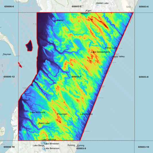 Poyungan Valley 1m Digital Elevation Model (G5603-7)