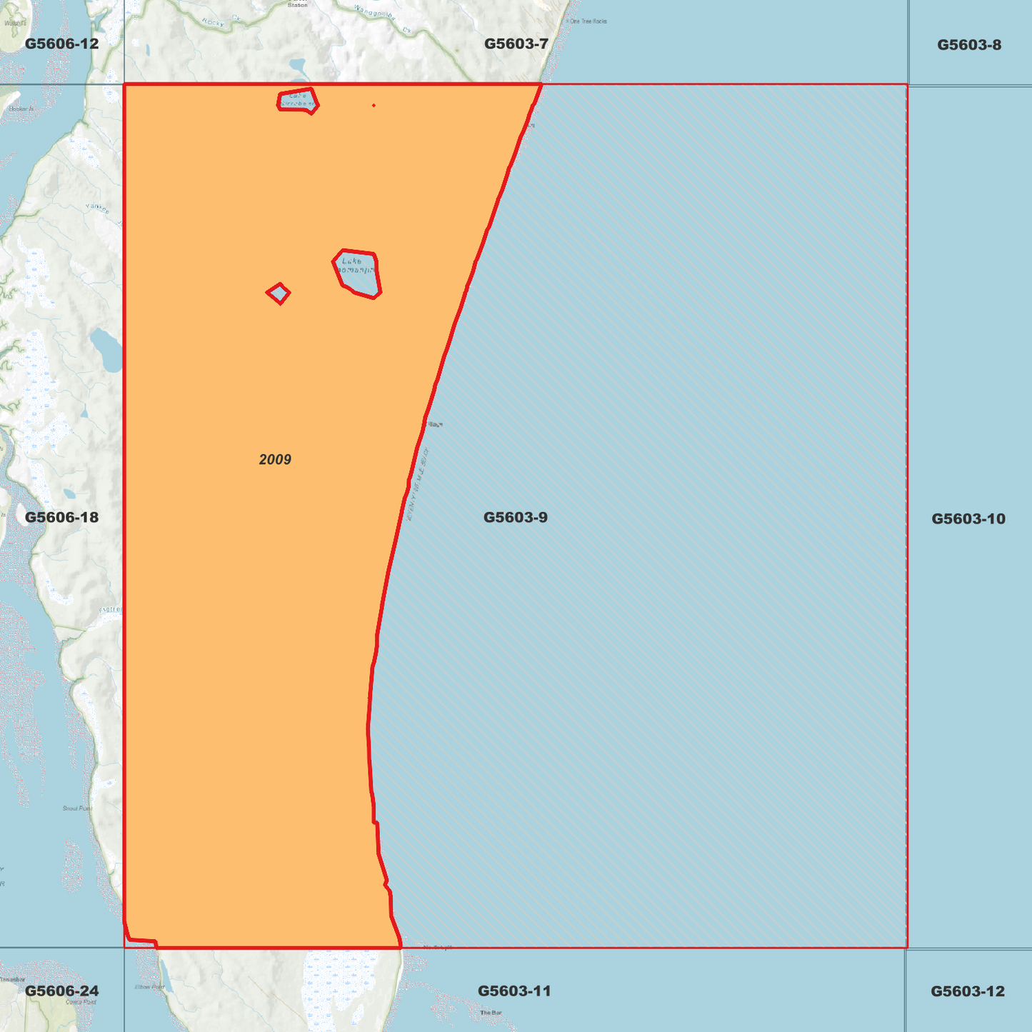 Boomanjin 1m Digital Elevation Model (G5603-9)