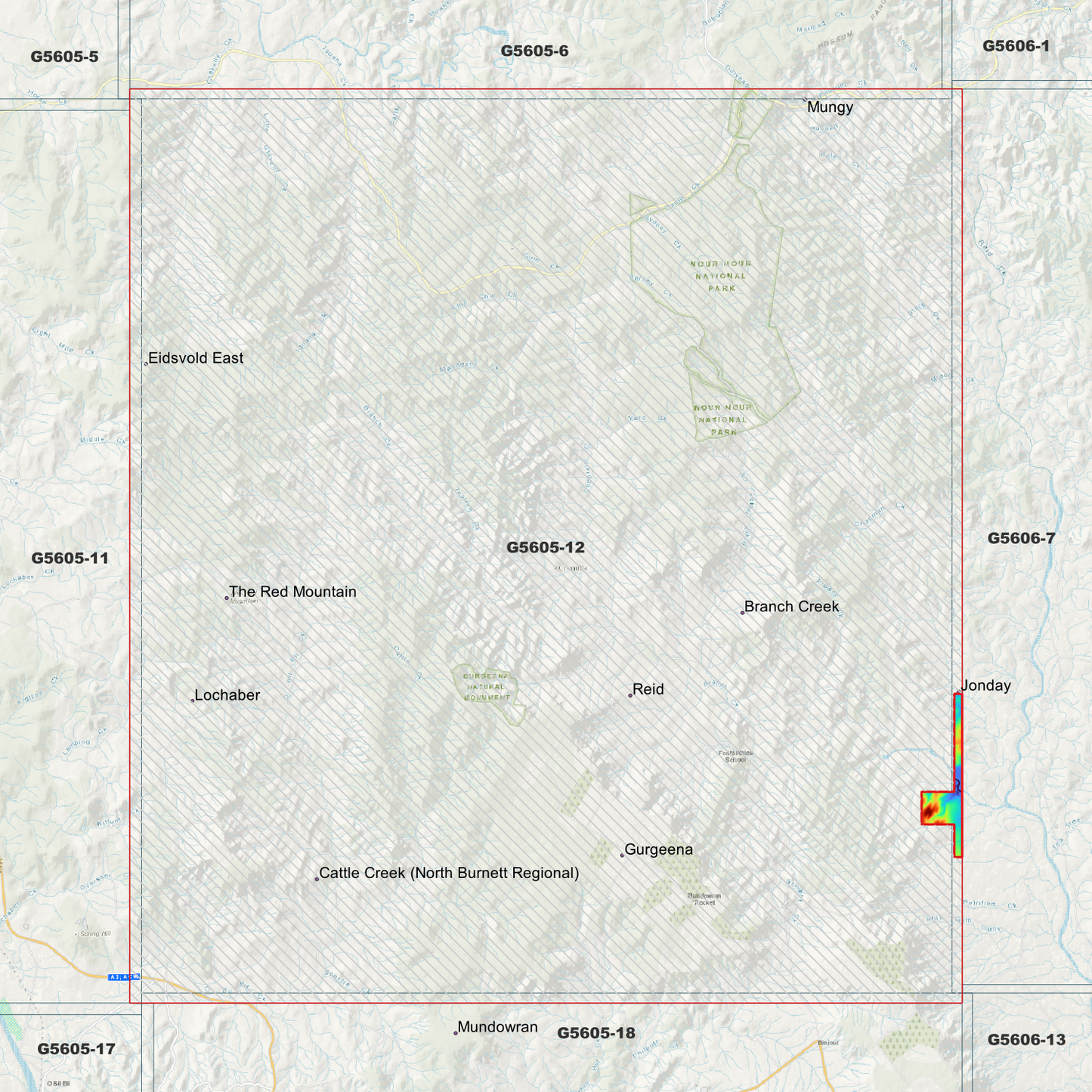 The Red Mountain 1m Digital Elevation Model (G5605-12)