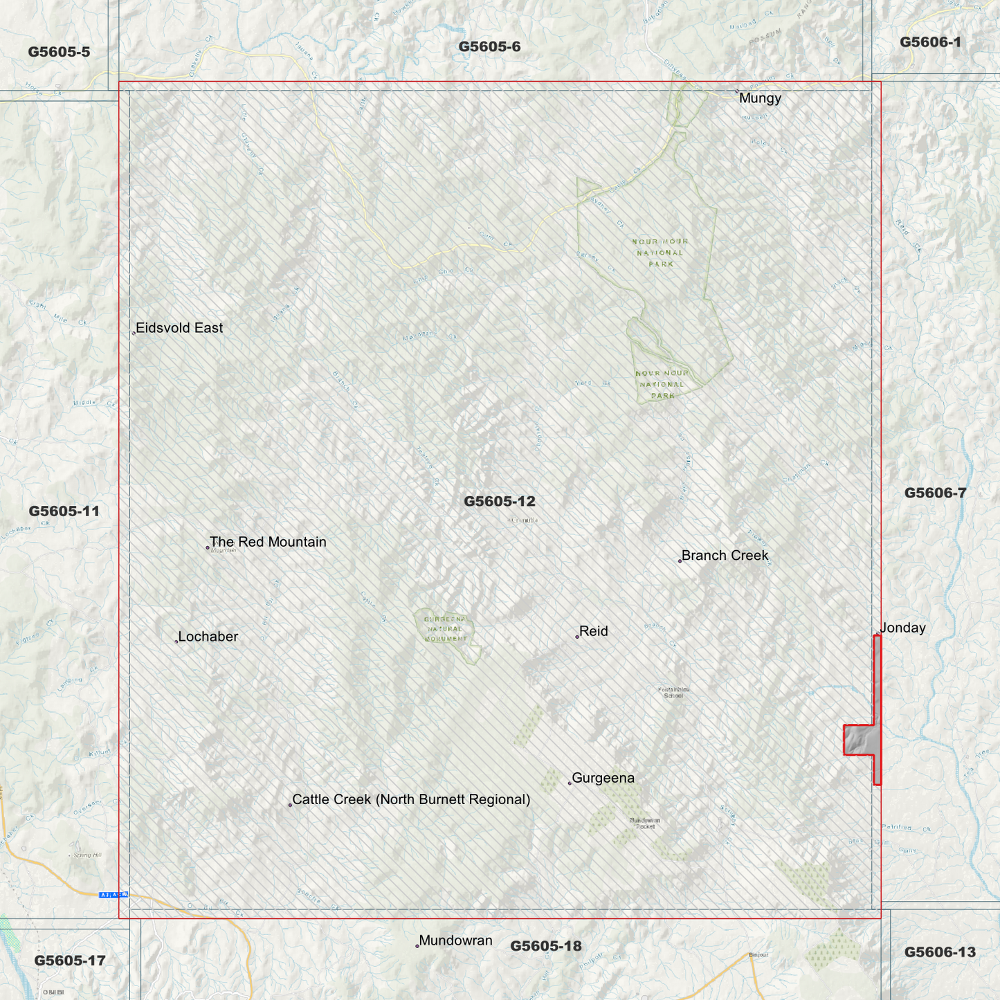 The Red Mountain 1m Digital Elevation Model (G5605-12)