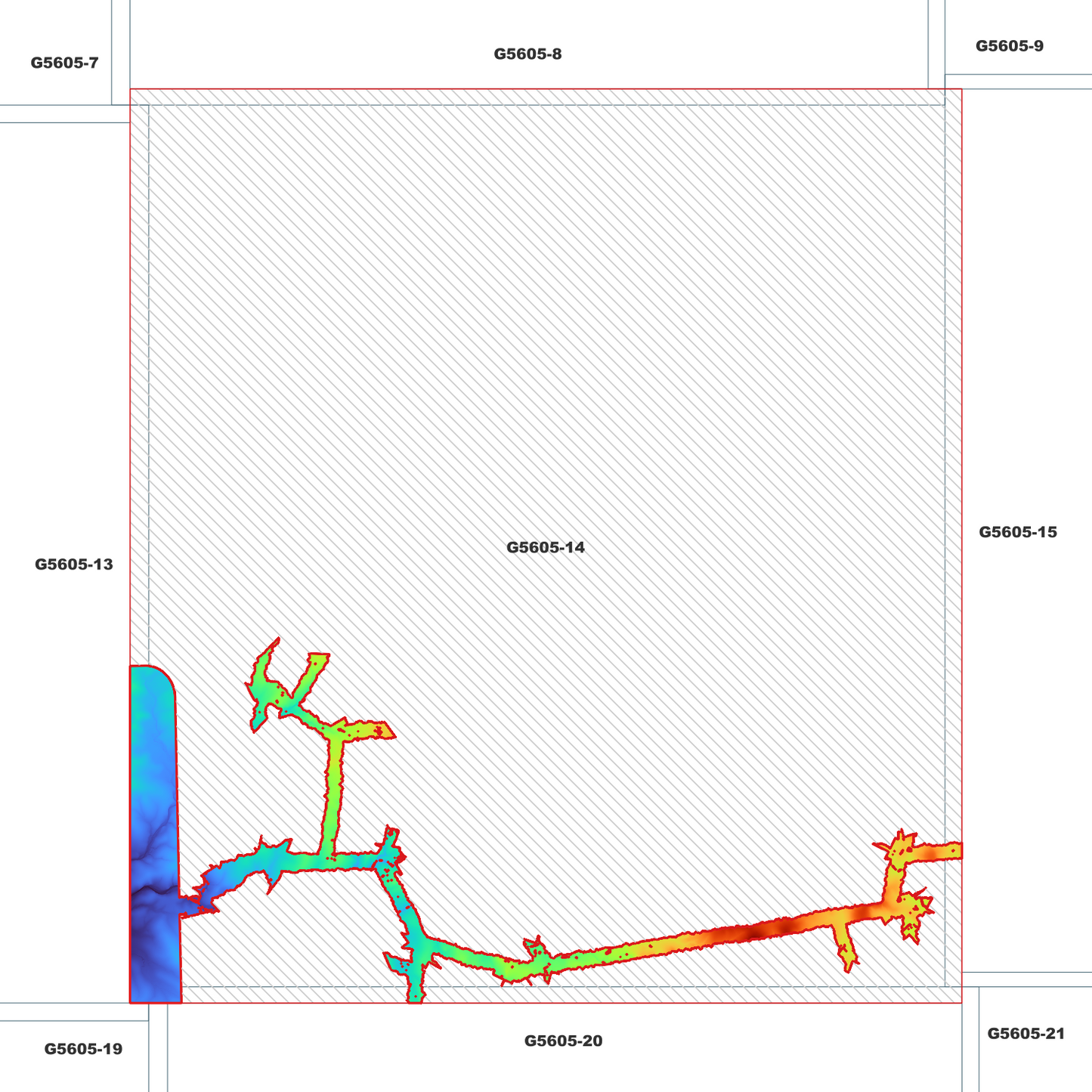 Dawson Vale East 1m Digital Elevation Model (G5605-14)