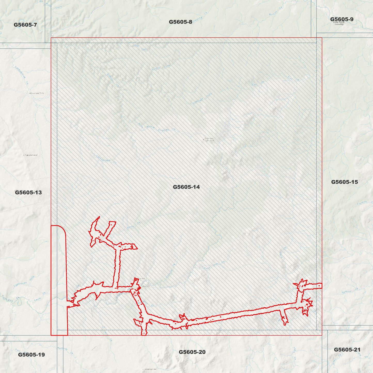 Dawson Vale East 1m Digital Elevation Model (G5605-14)