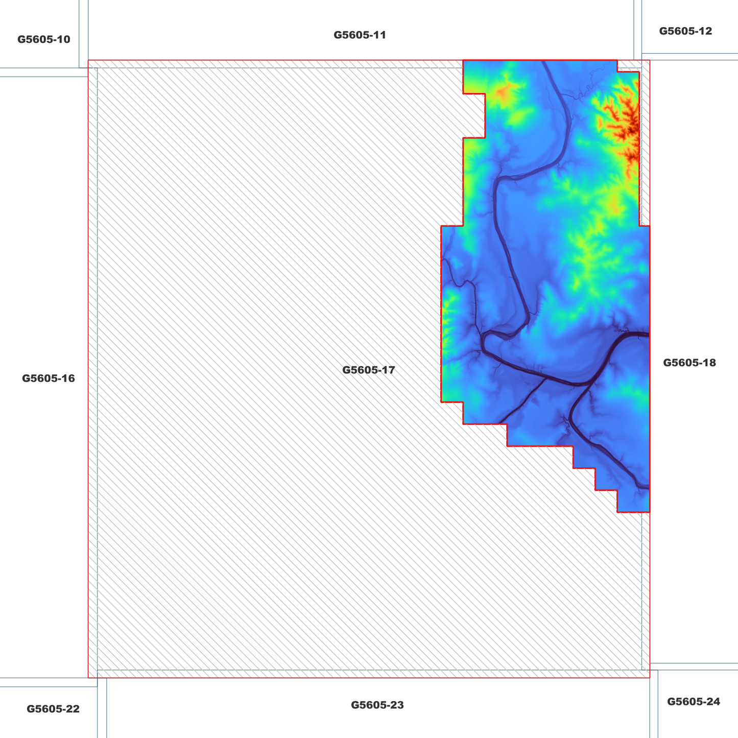 O'Bil Bil 1m Digital Elevation Model (G5605-17)