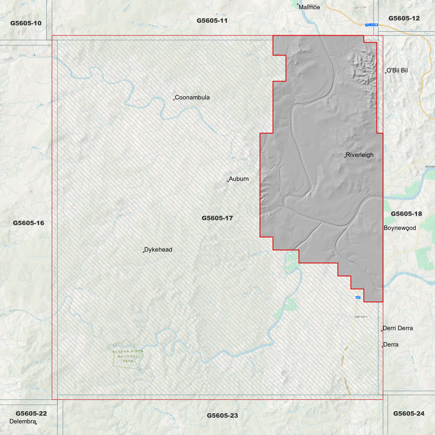 O'Bil Bil 1m Digital Elevation Model (G5605-17)
