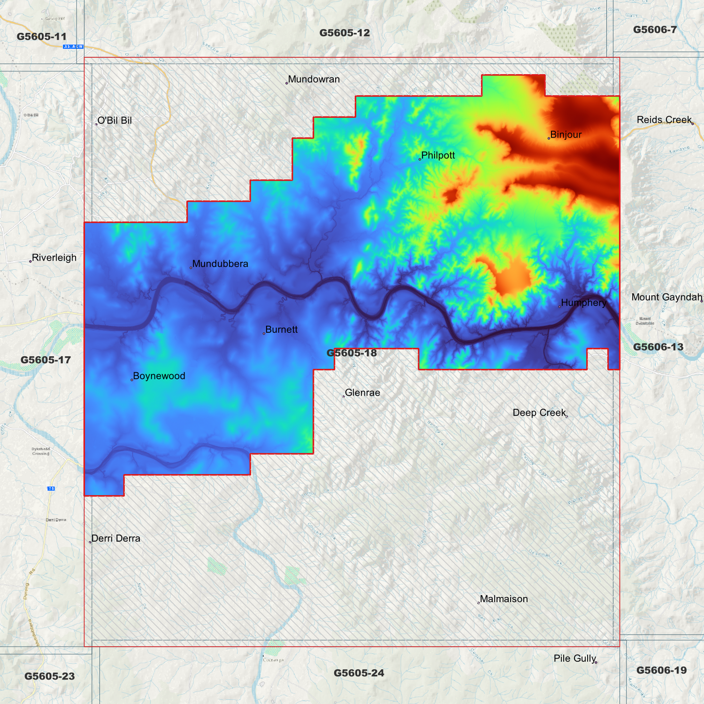 Mundubbera 1m Digital Elevation Model (G5605-18)