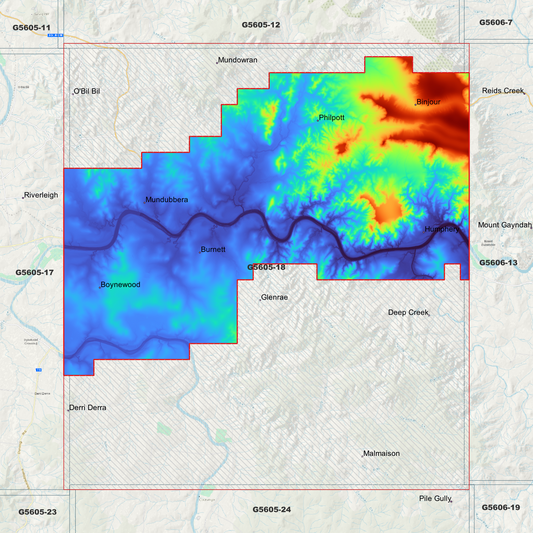 Mundubbera 1m Digital Elevation Model (G5605-18)