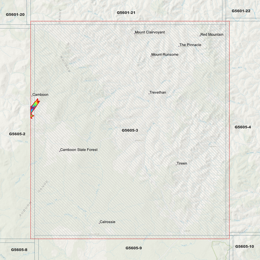 Mount Runsome 1m Digital Elevation Model (G5605-3)
