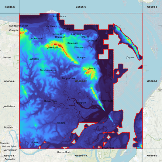 Hervey Bay 1m Digital Elevation Model (G5606-12)