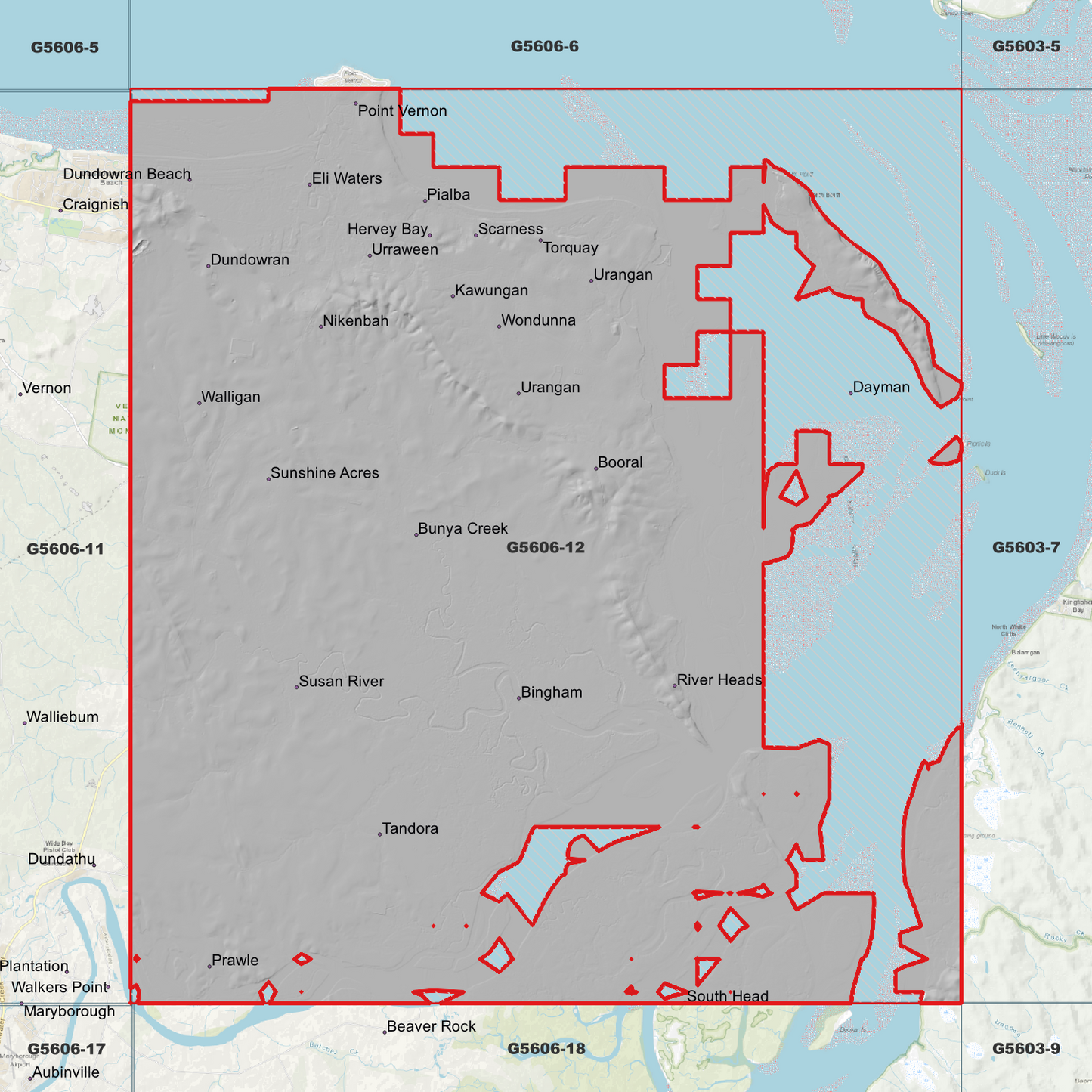 Hervey Bay 1m Digital Elevation Model (G5606-12)