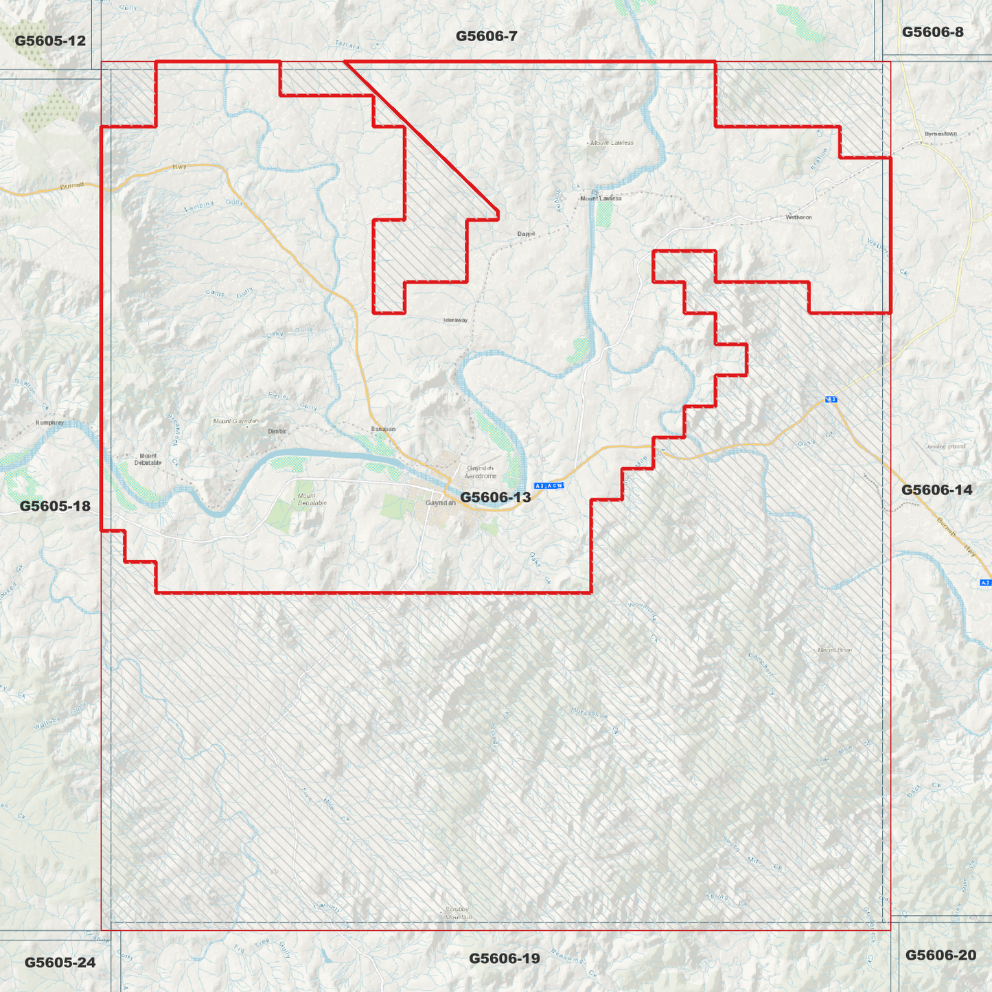Gayndah 1m Digital Elevation Model (G5606-13)
