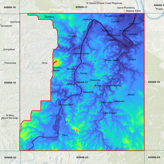 Maryborough 1m Digital Elevation Model (G5606-17)