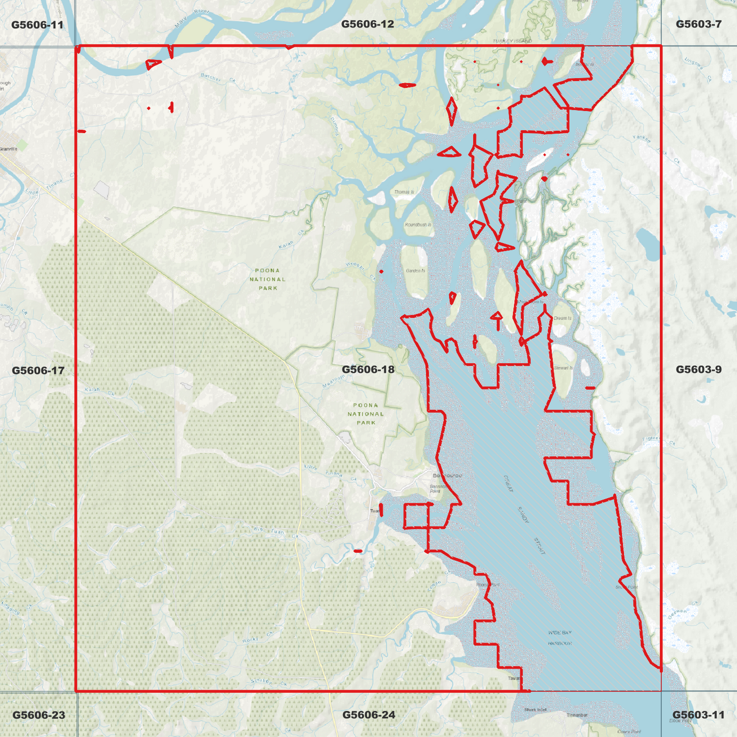 Great Sandy Strait 1m Digital Elevation Model (G5606-18)