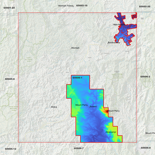 Wonbah 1m Digital Elevation Model (G5606-1)
