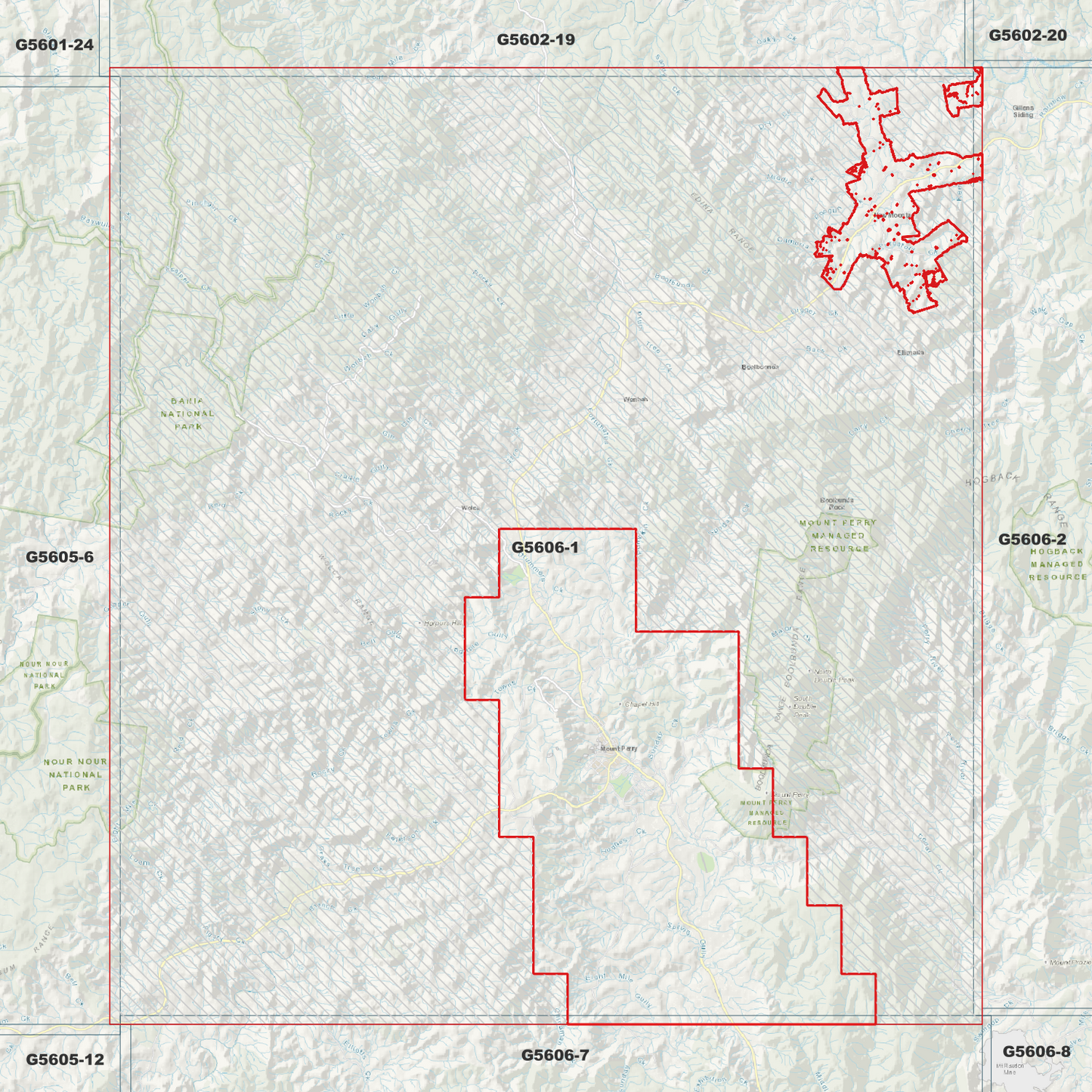 Wonbah 1m Digital Elevation Model (G5606-1)