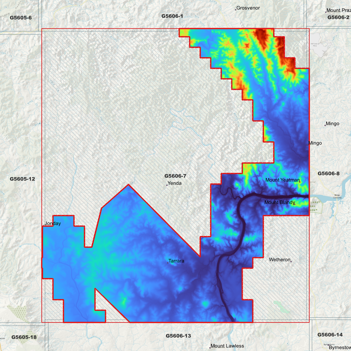 Yenda 1m Digital Elevation Model (G5606-7)