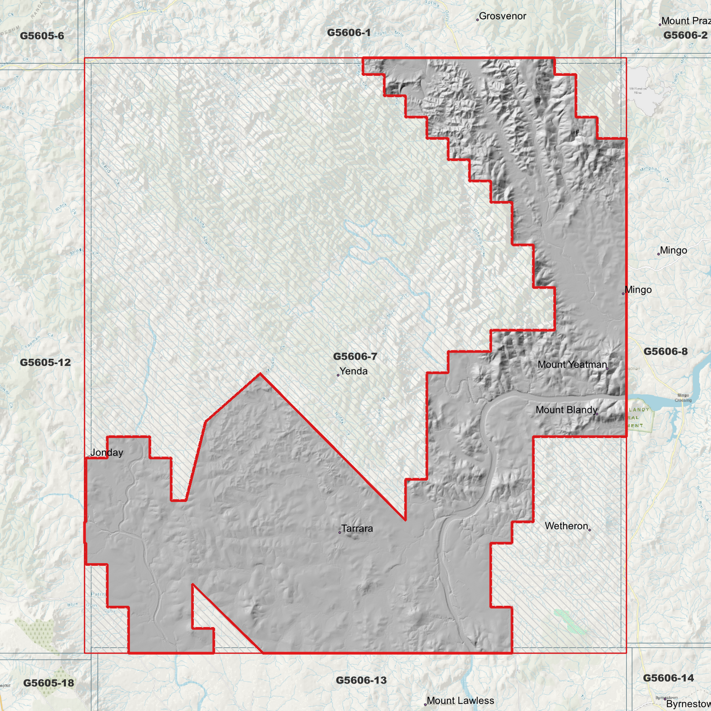 Yenda 1m Digital Elevation Model (G5606-7)