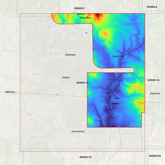Miles 1m Digital Elevation Model (G5609-13)