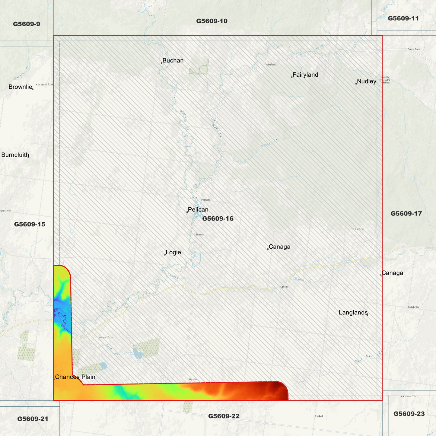 Canaga 1m Digital Elevation Model (G5609-16)