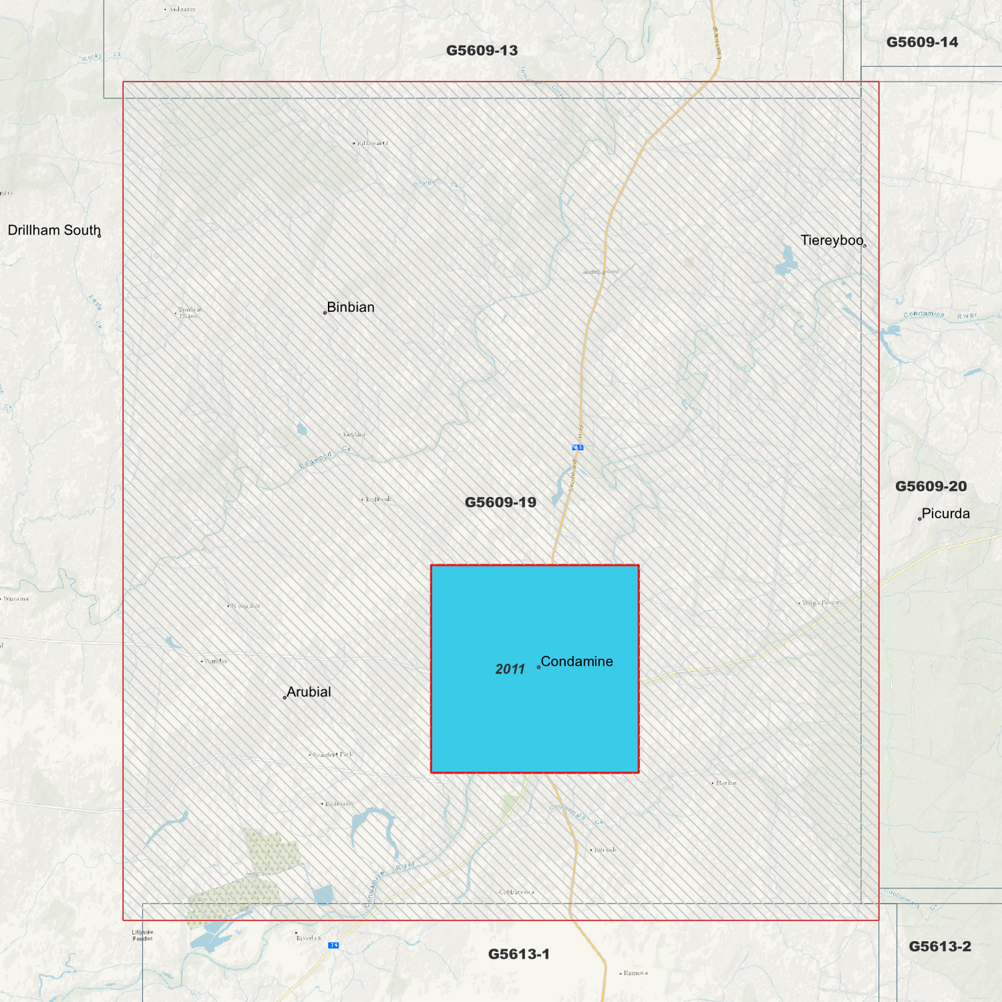 Condamine 1m Digital Elevation Model (G5609-19)
