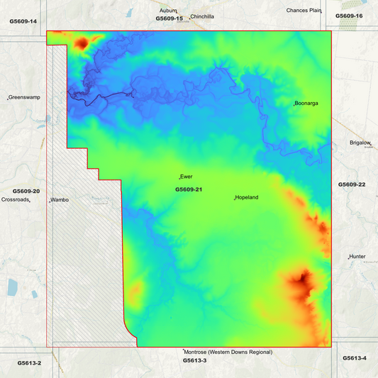 Hopeland 1m Digital Elevation Model (G5609-21)