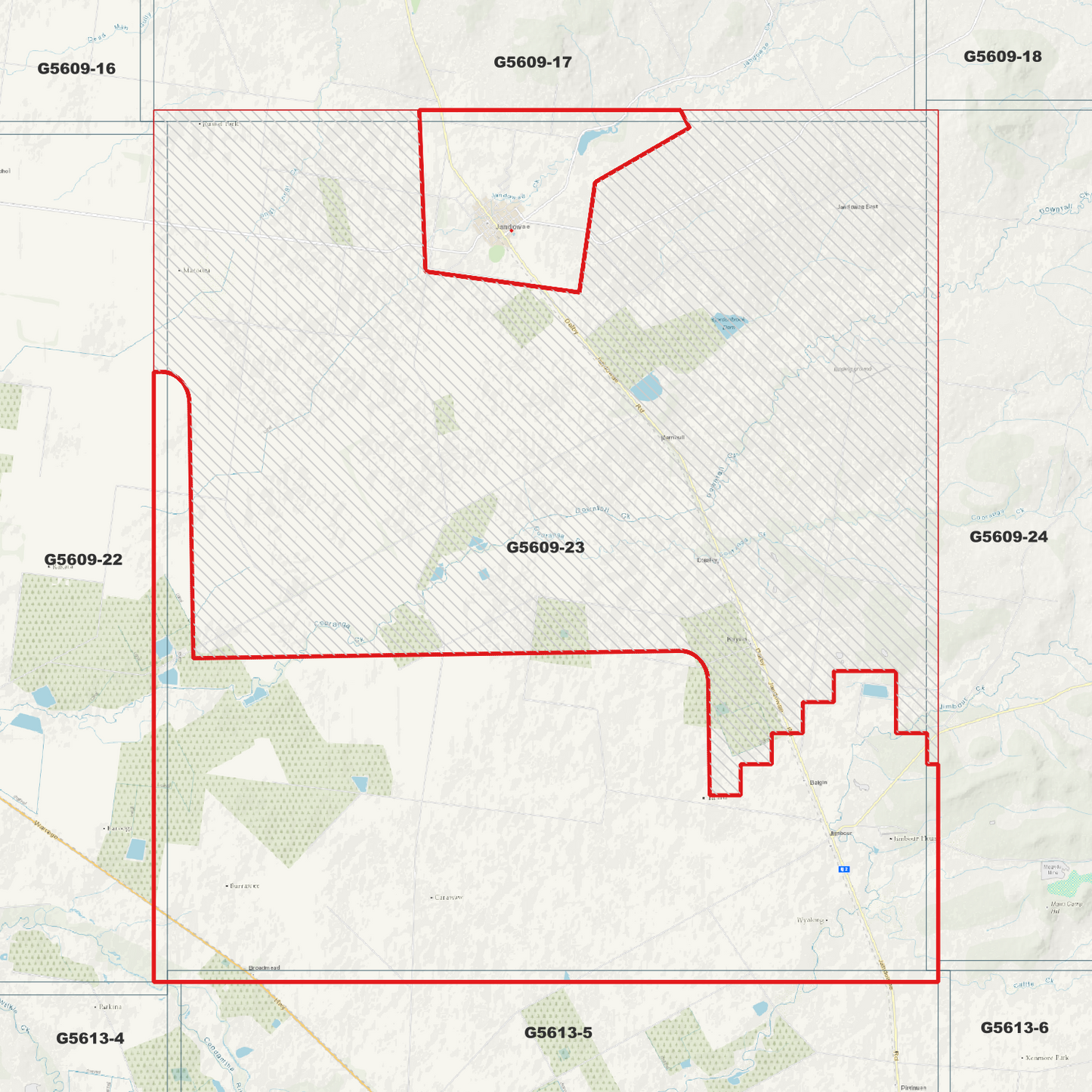 Jandowae 1m Digital Elevation Model (G5609-23)