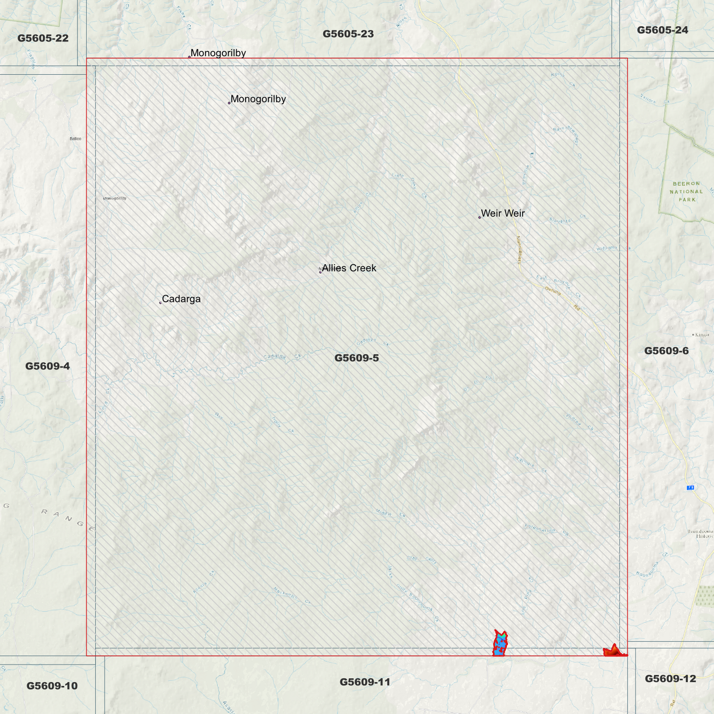 Allies Creek 1m Digital Elevation Model (G5609-5)