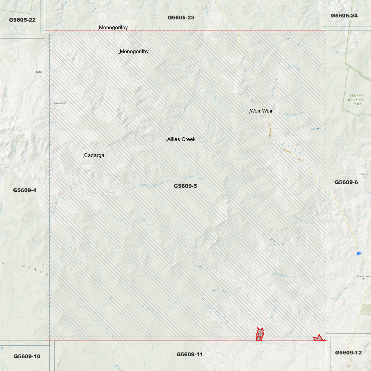 Allies Creek 1m Digital Elevation Model (G5609-5)