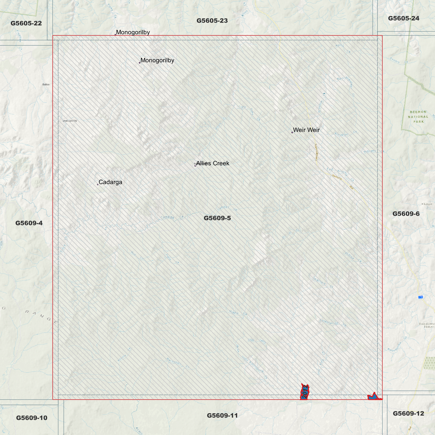 Allies Creek 1m Digital Elevation Model (G5609-5)