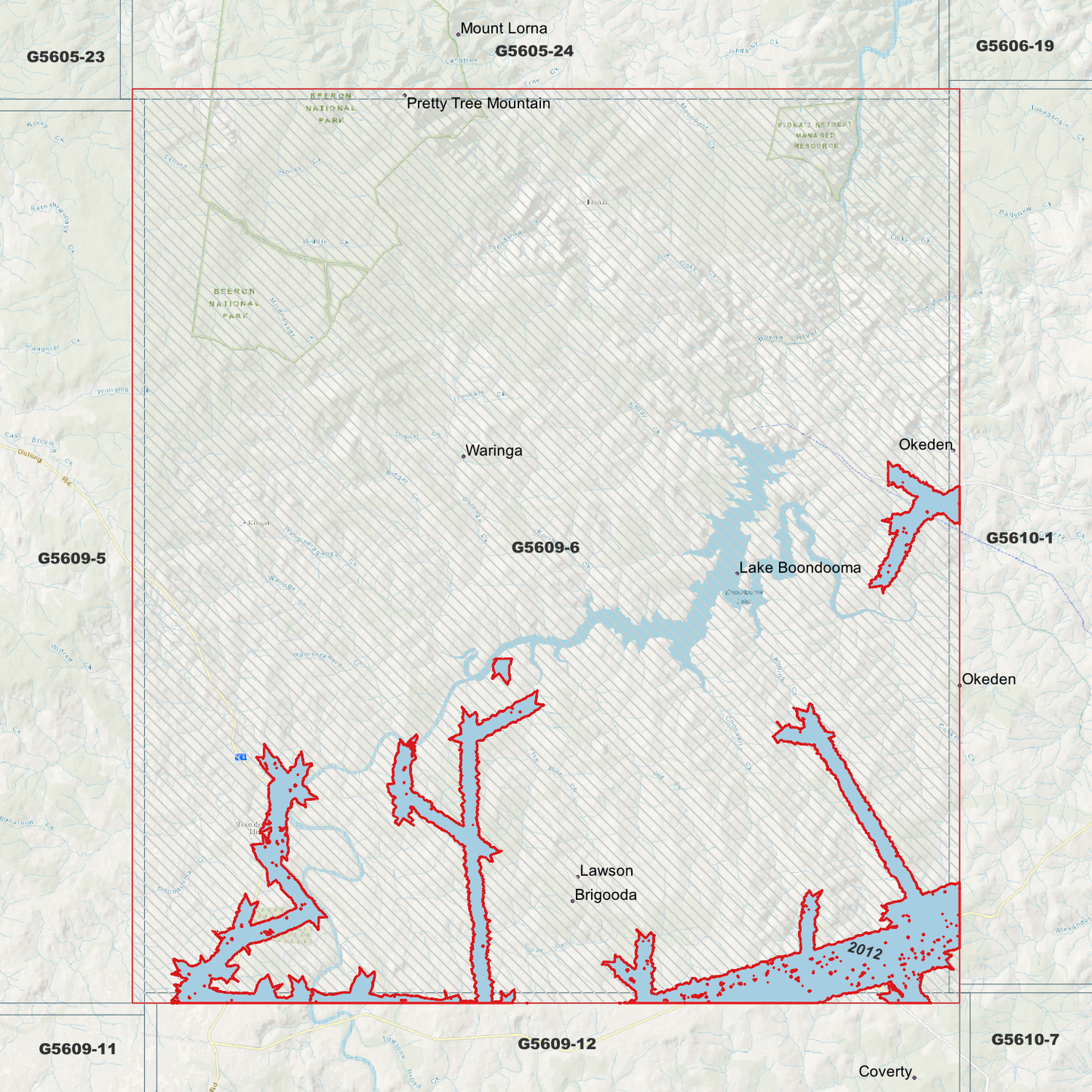 Boondooma 1m Digital Elevation Model (G5609-6)