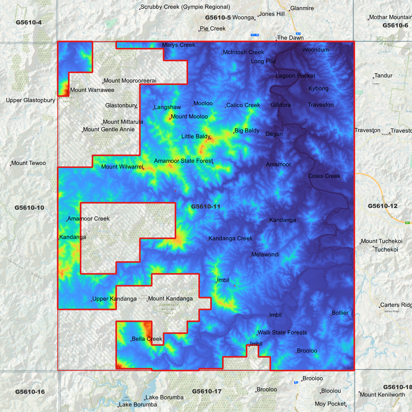 Kandanga 1m Digital Elevation Model (G5610-11)