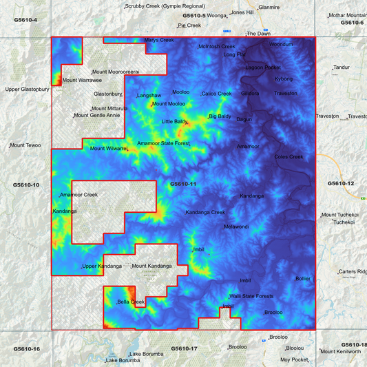 Kandanga 1m Digital Elevation Model (G5610-11)