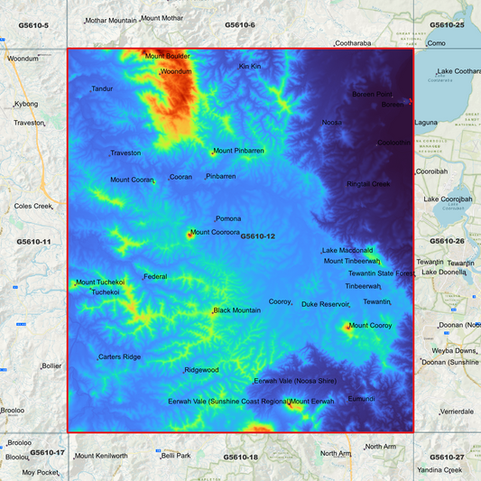 Tewantin 1m Digital Elevation Model (G5610-12)