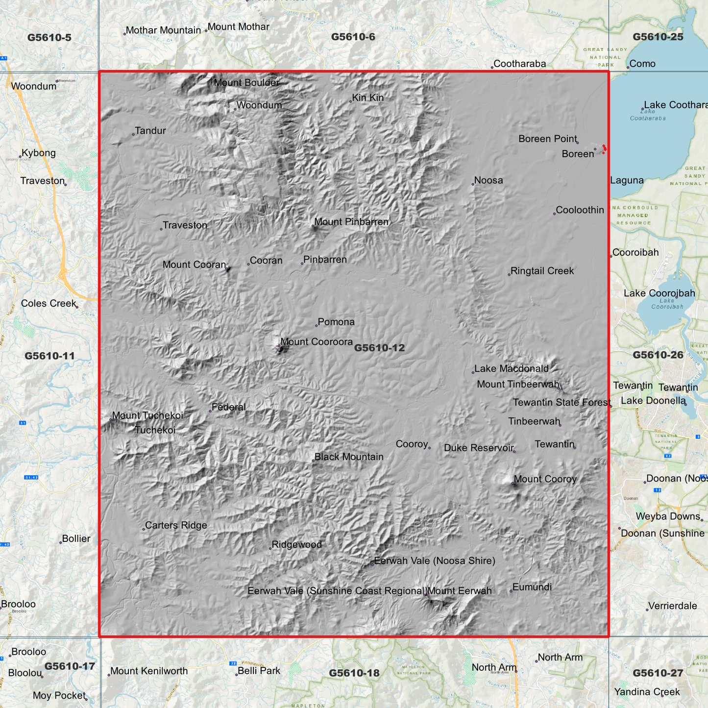 Tewantin 1m Digital Elevation Model (G5610-12)