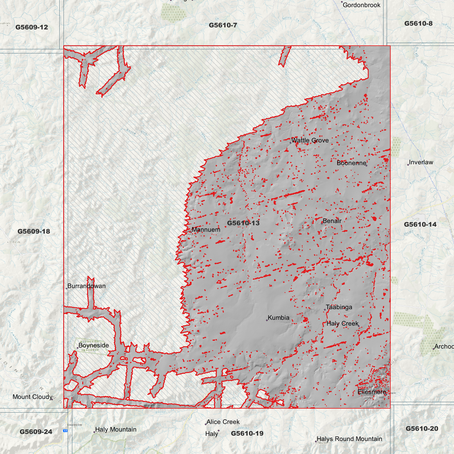Kumbia 1m Digital Elevation Model (G5610-13)