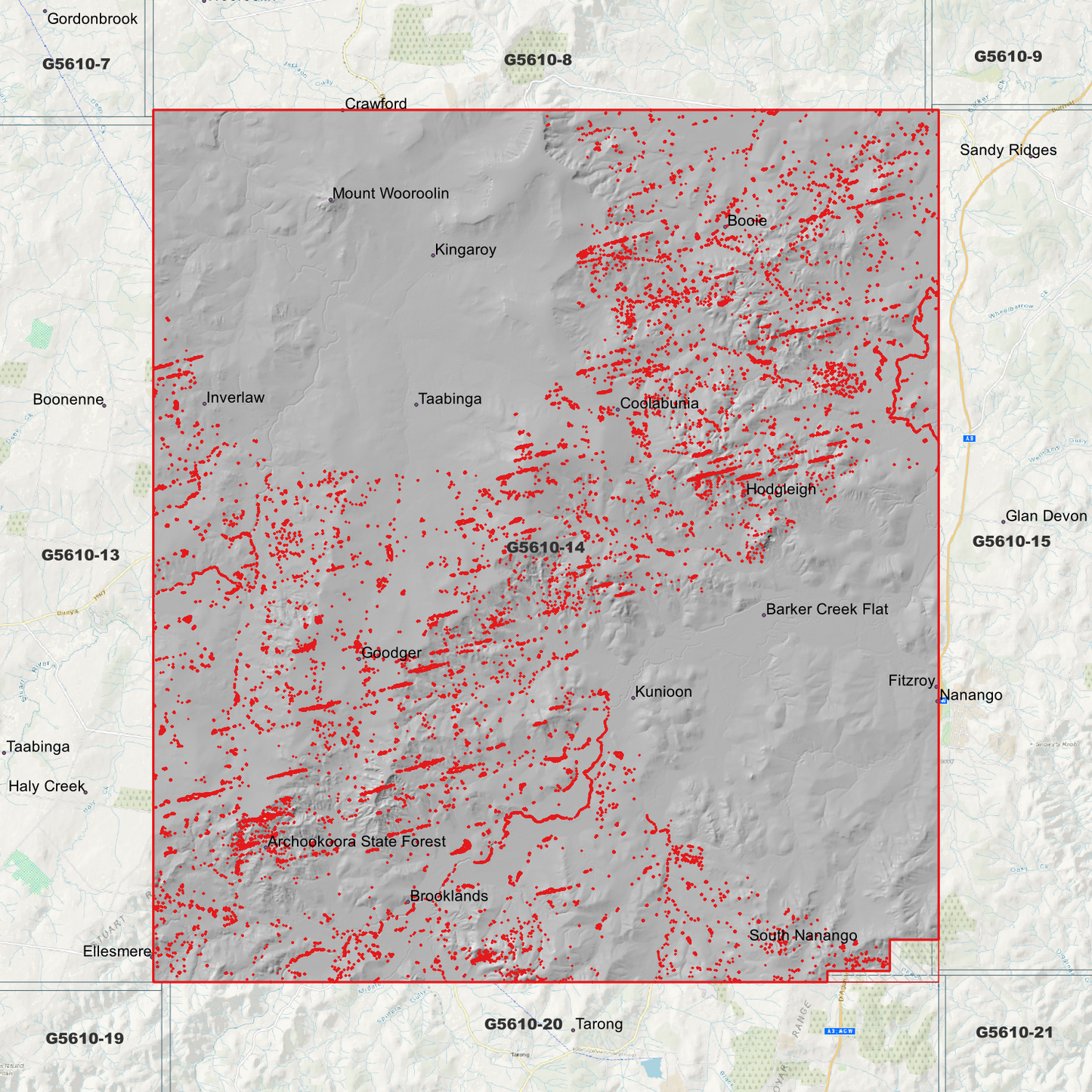Kingaroy 1m Digital Elevation Model (G5610-14)