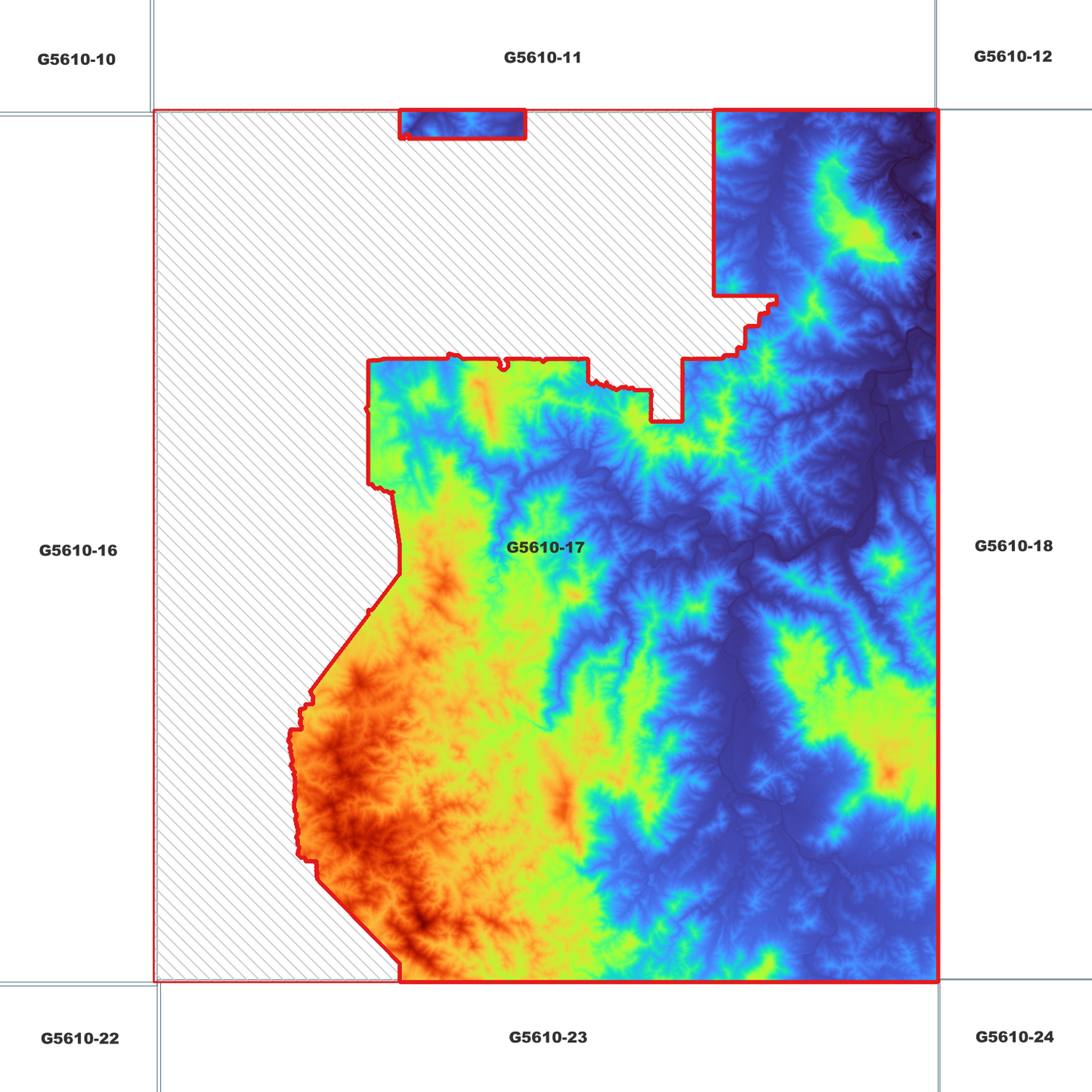Kenilworth 1m Digital Elevation Model (G5610-17)