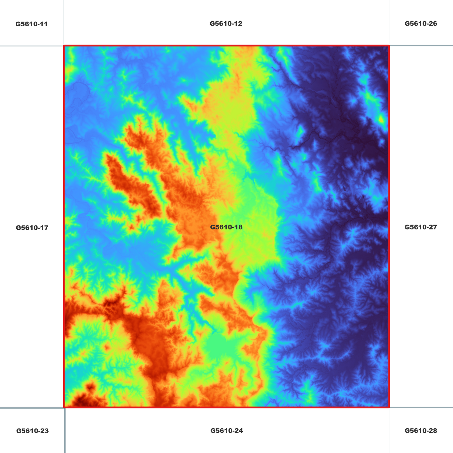 Nambour 1m Digital Elevation Model (G5610-18)